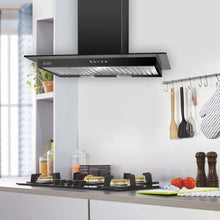 Designer Electric Kitchen Chimney  Push Button Control 90cm 1000 m3/h - Black (6062)