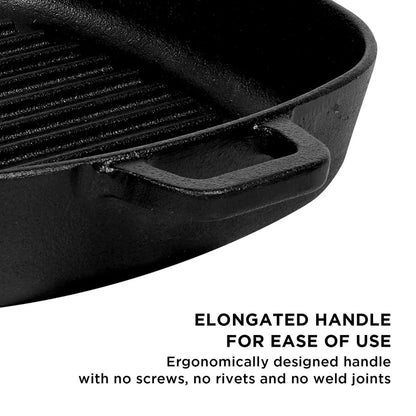 Meyer Pre-Seasoned Cast Iron Grill Pan and Oil Sprayer Set