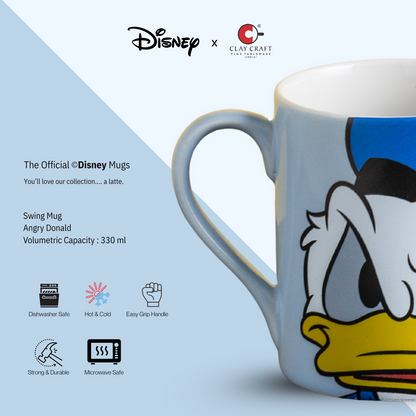 Claycraft Disney's Donald Duck Swing Pebble Coffee & Milk Mug 1 Piece (330ml)