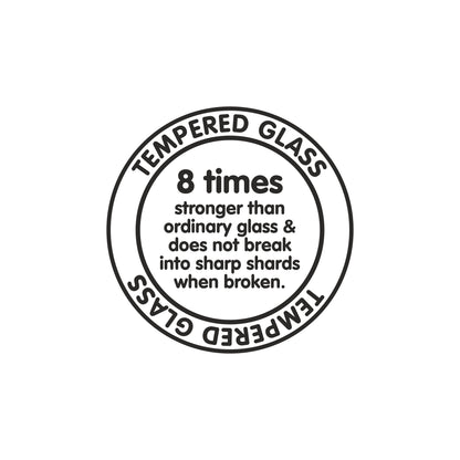 3 Burner Glass Gas Hob Top with Total Double Ring Brass Burner (BH1073SQHTTDB)