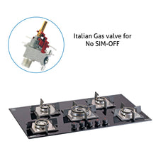 5 Burner Built-in Hob Triple Ring Double Ring Forged Brass Burner Flame Failure Device Auto Ign (1095 SQDBTRFFD)