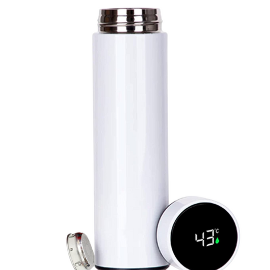 KAIROS Smart Temperature Display Flask 500 ML | Stainless Steel, BPA-Free & Leak-proof | Smart Temperature Display LED screen | For School & office