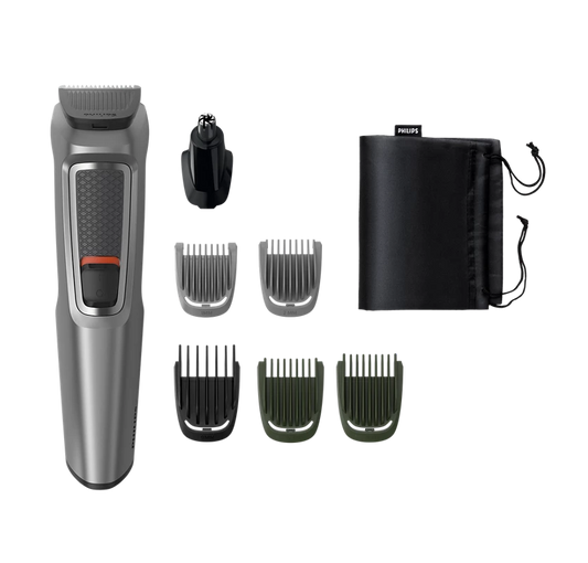 PHILIPS Series 3000 Multigroom, All in one Trimmer for Head and Body 7 in 1 | 60 min Runtime (MG3732/65)