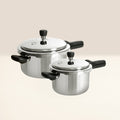 MEYER Presta set of 2 Tri-ply Pressure Cooker (2L, 3L)