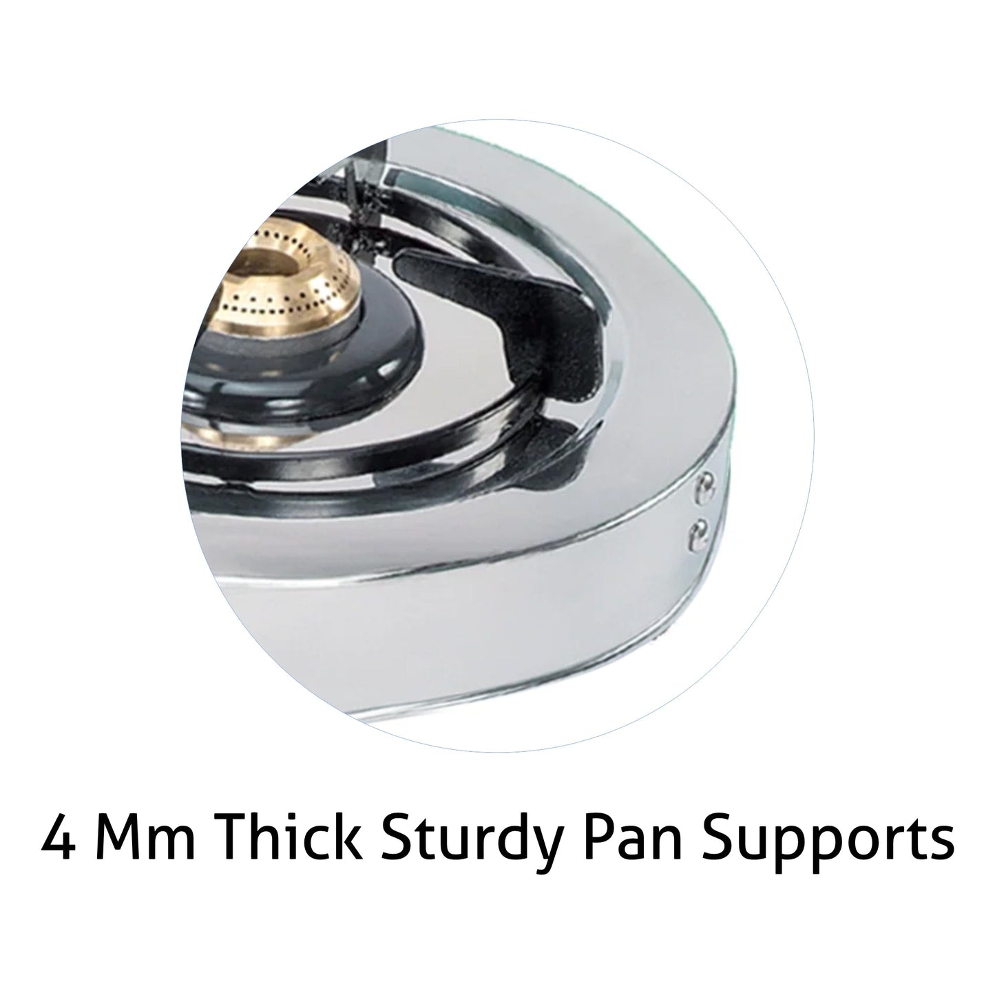 2 Burner Stainless Steel  Gas Stove with Brass Burner (1025 SS)