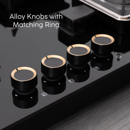 GLEN 4 Burner Swift Glass Gas Stove with Multi Ring Forged Brass Burners (CT1044GTBLSWIFT)