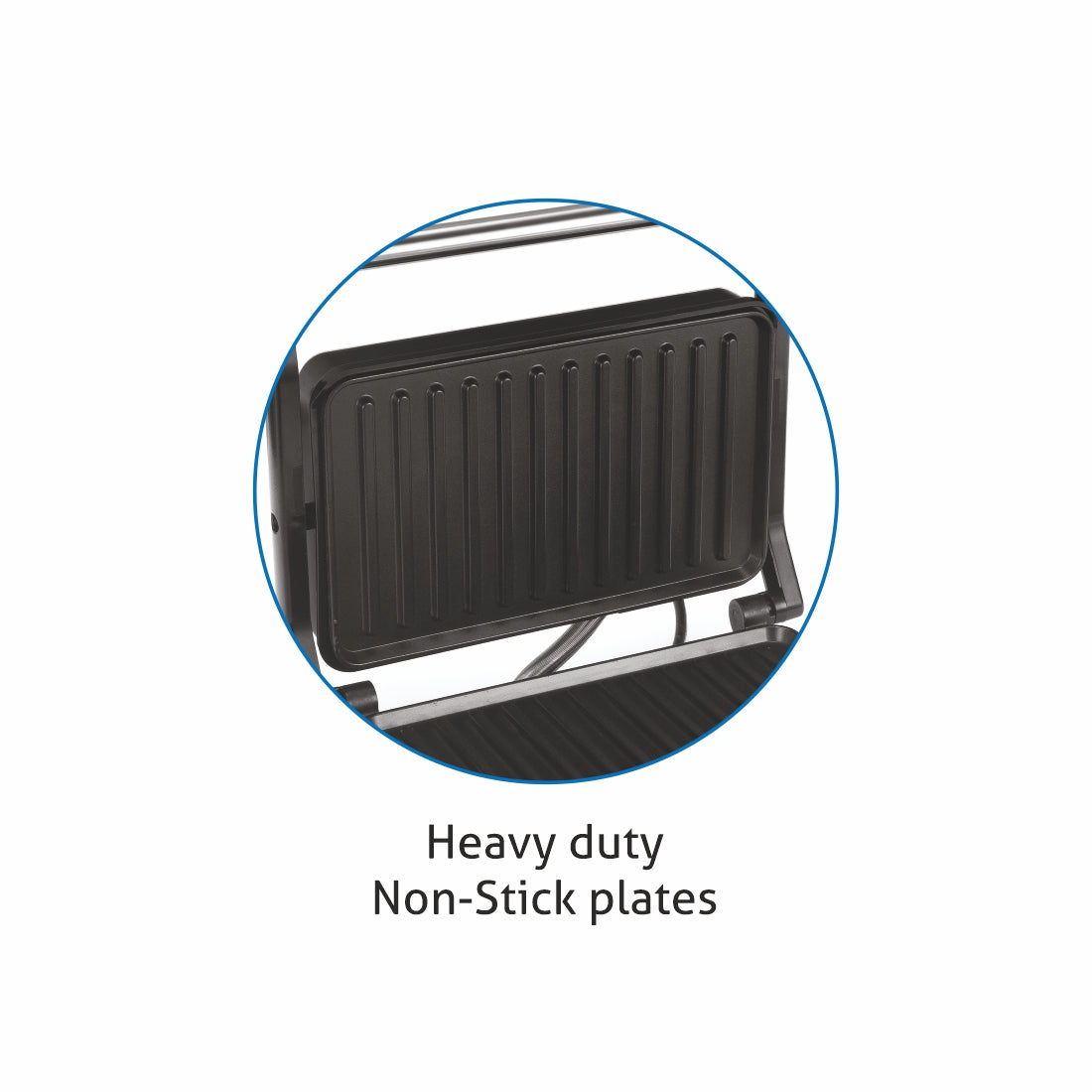 Press Grill with Non-stick Plates Oil Collector Tray 850W Power -(3029GRILL)