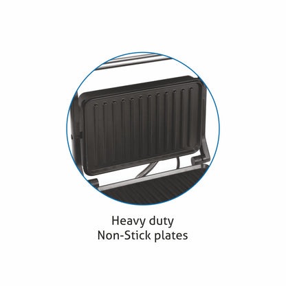 Press Grill with Non-stick Plates Oil Collector Tray 850W Power -(3029GRILL)