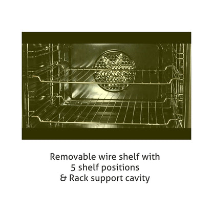 Built in Oven Touch Controls Motorised Rotisserie Turbo Fan 80L with Multi-function (661)