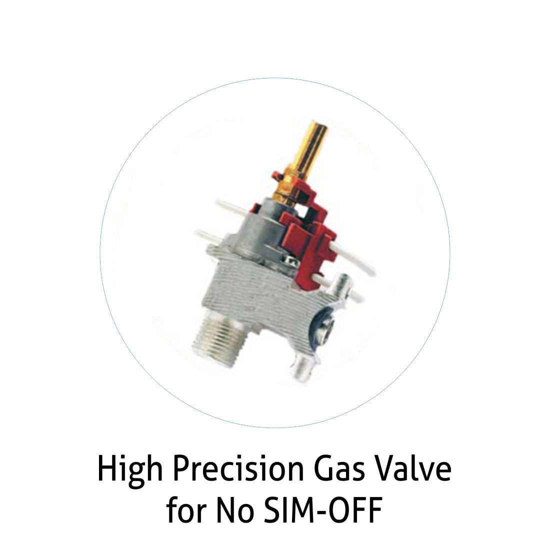 3 Burner Glass Hob Top with Italian Double Ring Brass Burners Auto Ignition (1063 RO IN HT BB)