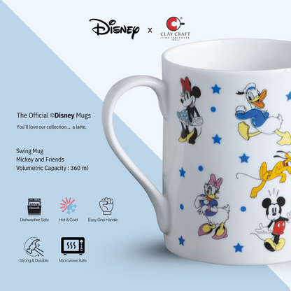 Claycraft Mickey, Minnie and Friends Pebble Coffee & Milk Mug 1 Piece (360ml)