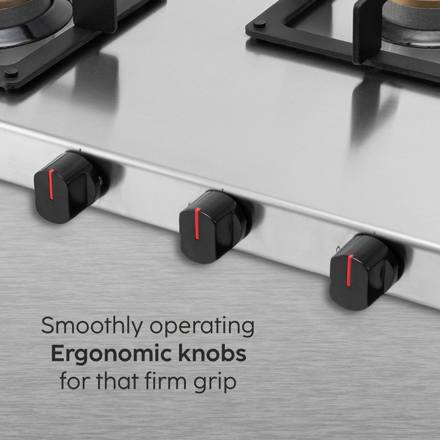 4 Burner Ultra Tuff Stainless Steel Gas Stove with Forged Brass Burner - Manual/Auto Ignition (1054 UT SS)