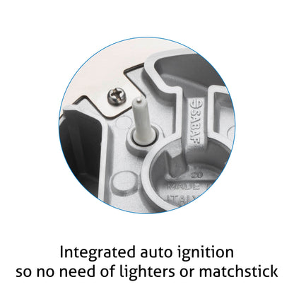 4 Burner Glass Hob Top with Double Ring Forged Brass Burner Auto Ignition (1074 SQ HT BW)