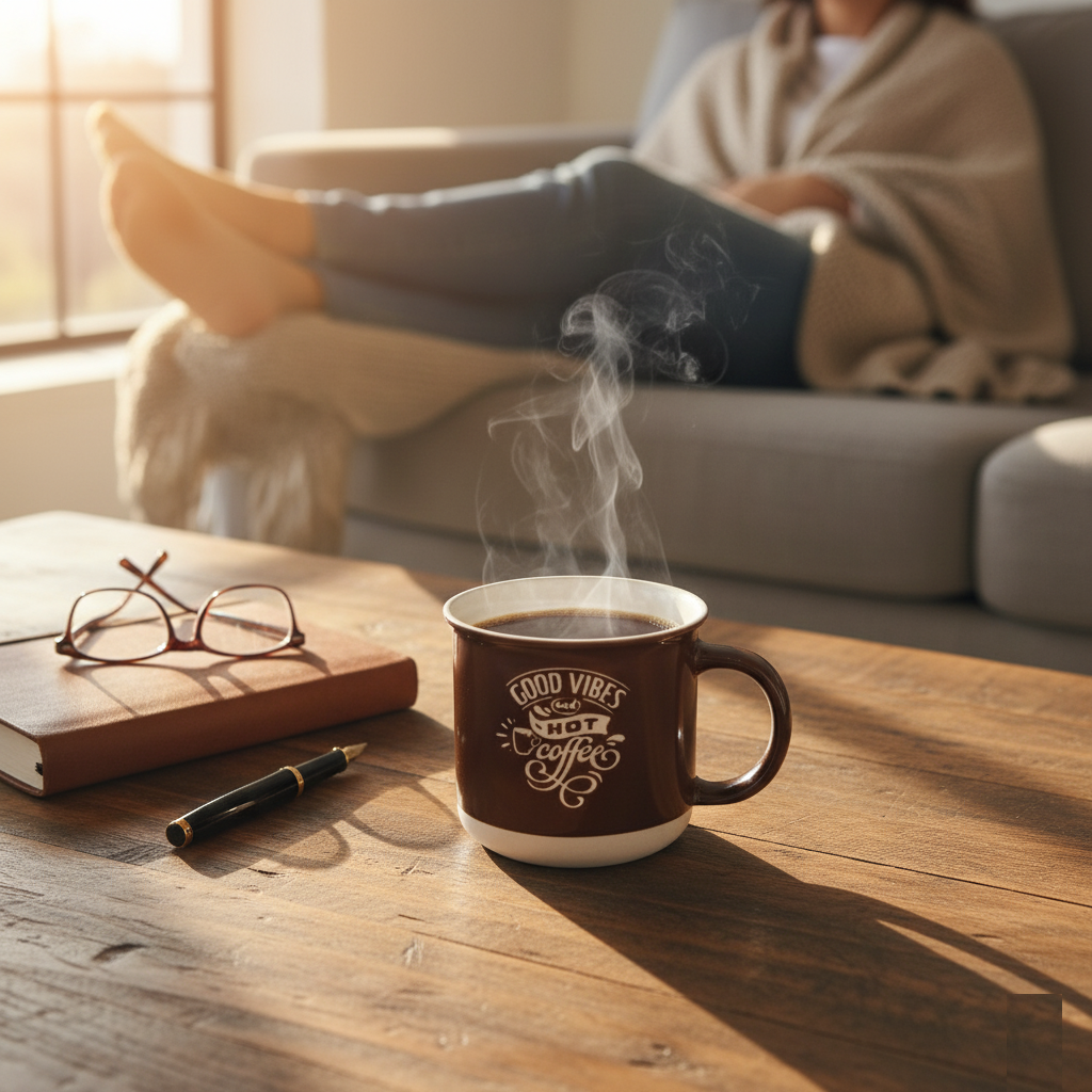 Claycraft Selas Pebble Milk/Coffee Mug - 1 Pc - 350 ml (Selas S04)