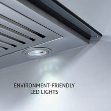 Kitchen Chimney Curved Glass, Glass Front Panel Baffle filter 90cm 1250 m3/h -Silver (6071 GF)