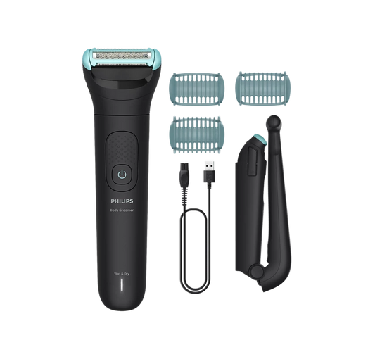 PHILIPS Series 5000 Body Groomer | Best Trimmer for your Body Hair with Triple Protect shave system (BG5475/15)