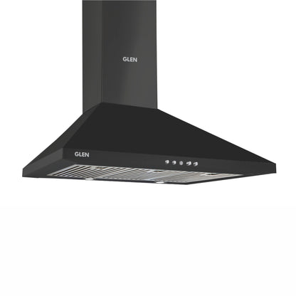 Electric Kitchen Chimney, Pyramid Shape Baffle filters 90cm 1250 m3/h - Black (6051 BL)