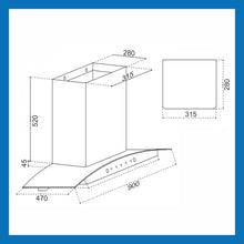 Auto Clean Curved Glass Filterless Kitchen Chimney with Motion Sensor 1200 m3/h (6060 BL AC 60/90cm)