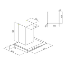 Auto Clean Glass Chimney with Inverter Technology, BLDC Motor 60/90cm 1400 m3/h (6062 BLDC AC )