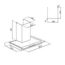 Auto Clean Glass Chimney with Inverter Technology, BLDC Motor 60/90cm 1400 m3/h (6062 BLDC AC )