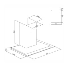 Designer Kitchen Chimney with Touch Sensor Baffle filters 60cm 1000 m3/h -Silver (6062 SX TS)