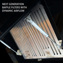 Electric Chimney Vertical Glass Touch Sensor, Baffle filters 90cm 1250 m3/h- Black (6079 TS)