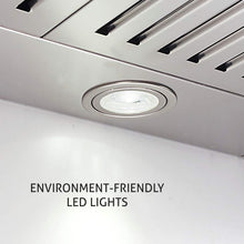 Electric Kitchen Chimney T Shape Glass Push Buttons Baffle filters 60cm 1000 m3/h -Silver (6022 SS)