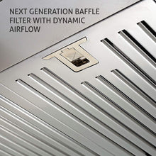 Electric Kitchen Chimney T Shape Glass Push Buttons Baffle filters 60cm 1000 m3/h -Silver (6022 SS)