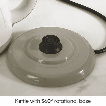 GLEN Premium Electric Kettle 0.9 Litre | 360° Rotating Base, Auto Shutoff & 1150W Quick Boil – Compact and Perfect for Modern Kitchens (SA-9001)
