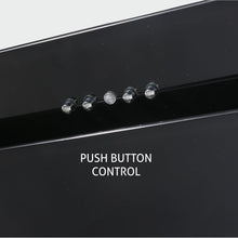 Kitchen Chimney Vertical Glass Push Buttons Baffle filters 60cm 1000 m3/h- Black (6079 PB)