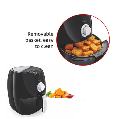 Electric Air Fryer 2.8 Litres, 1350w Rapid Air Technology, Black (3044)