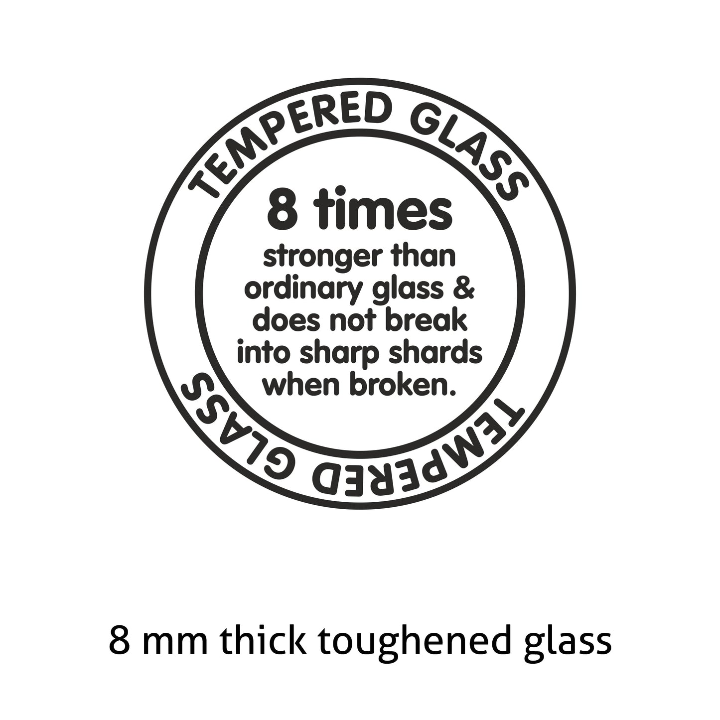 4 Burner Glass Hob Top with Double Ring Forged Brass Burner Auto Ignition (1074 SQ HT BW)