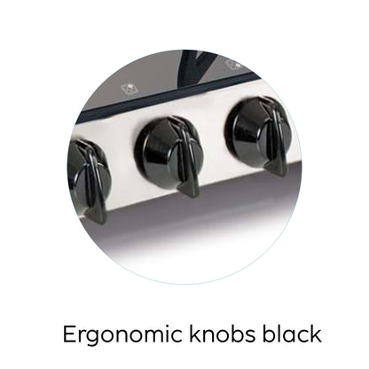 3 Burner LPG Glass Gas Stove with Brass Burner - 1031 GT BB