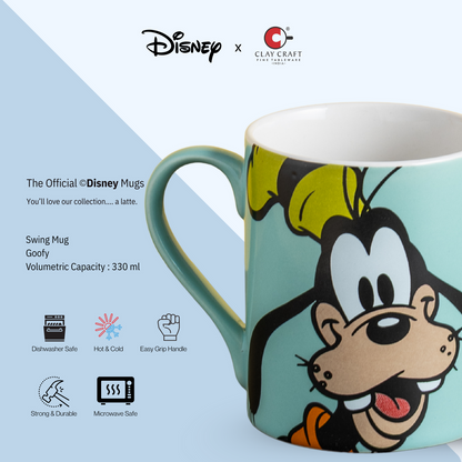 Claycraft Disney's Goofy Swing Pebble Coffee & Milk Mug 1 Piece (330ml)