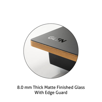 4 Burner Glass Gas Hob Top with Triple Ring, Total Double Ring Brass Burner (1094XLCIHTT2TRMG)