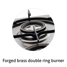 4 Burner Stainless Steel Built in Hob Triple Ring, Double Ring Forged Brass Burners Auto Ignition (1061 DBTRSS)
