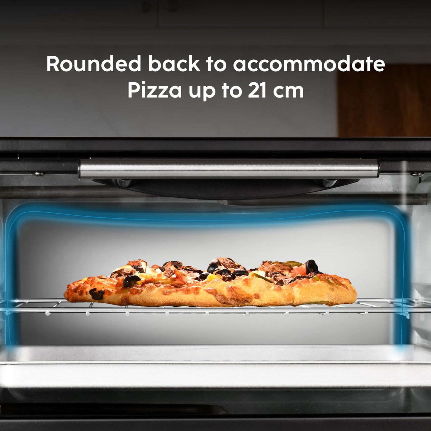 GLEN 9L Oven Toaster | 800W SS Heating Elements, 30-Minute Timer & Ergonomic Knobs – Black (SA5009E)"