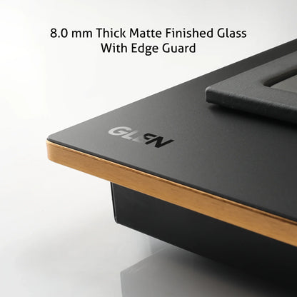 3 Burner Glass Hob Top Mini Triple Ring Burner Total Brass Burners with Flame Failure Device Auto Ignition (1073XLCIHTTTRMGS)