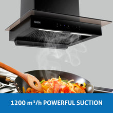 Glen Chimney Hood 6022 Auto Clean 60 Black