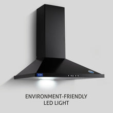 Electric Kitchen Chimney, Pyramid Shape Single Baffle filter 60cm 1000 m3/h -Black (6049 BLK 60 BF)
