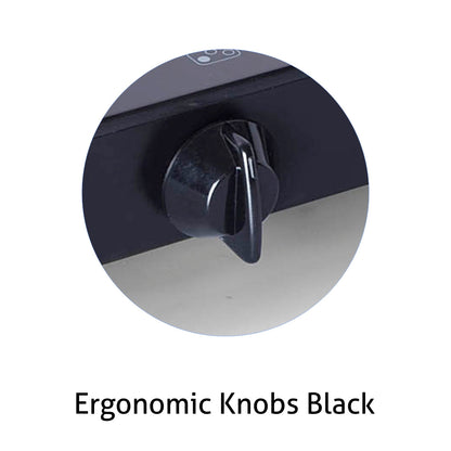 4 Burner Glass Gas Stove with Brass Burner, Black (1043 GT BB BL)