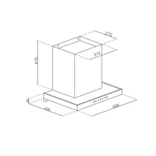 Chimney Hood 6021 Auto Clean 60 Black