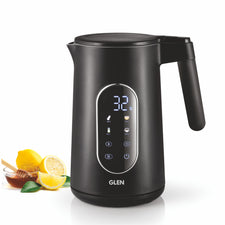 GLEN Electric Kettle 1.5 Litre with Digital Display Touch Control |  4 Pre Set Functions, Auto Shutoff, 1500W (SA-9009SSBL)
