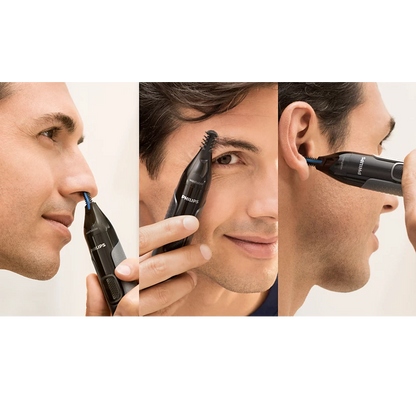 PHILIPS Series 3000 Nose, Ear and Eyebrows Trimmer | 60 min Runtime (NT3650/16)
