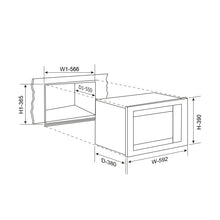 Built In Microwave with Grill 25Ltr Glass Finish (MO 676)