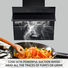 Auto Clean Glass Filterless Chimney with Motion Sensor 1200 m3/h 60/75/90cm (6073SXAC)