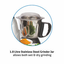 Mixer Grinder 750W 100% Copper motor, 3 Stainless Steel Liquidiser, Grinder, Chutney Jars - Silver (4022 PLAT)