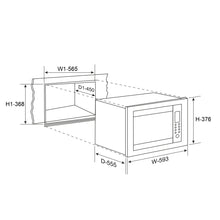 Built In Microwave with Grill Soft Touch Controls Stainless Steel 25Ltr (MO 677)
