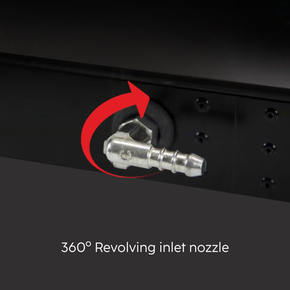 3 Burner Glass Gas Stove with Brass Burner Black - Manual/Auto Ignition (1030 GT BB BL)