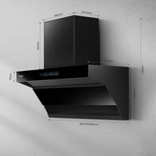 Auto Clean Chimney with Double Draft Suction, Inverter Technology, BLDC Motor 60/75/90cm 1400 m3/h - Black (CH 6076 AC)